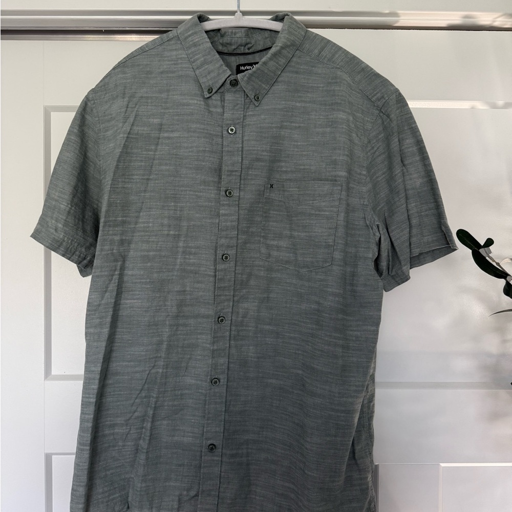 Hurley Gray Casual Button Down Shirt